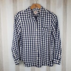 Levi's Boyfriend Fit Plaid Flannel Shirt‎ Sz Small